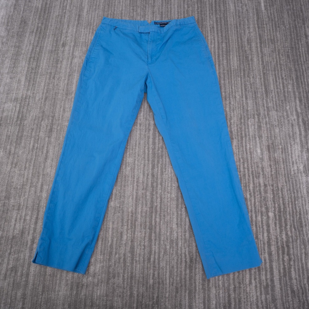 Ralph Lauren Golf Pants Women 27 Blue Excellent Stretch Cotton Ankle Chino